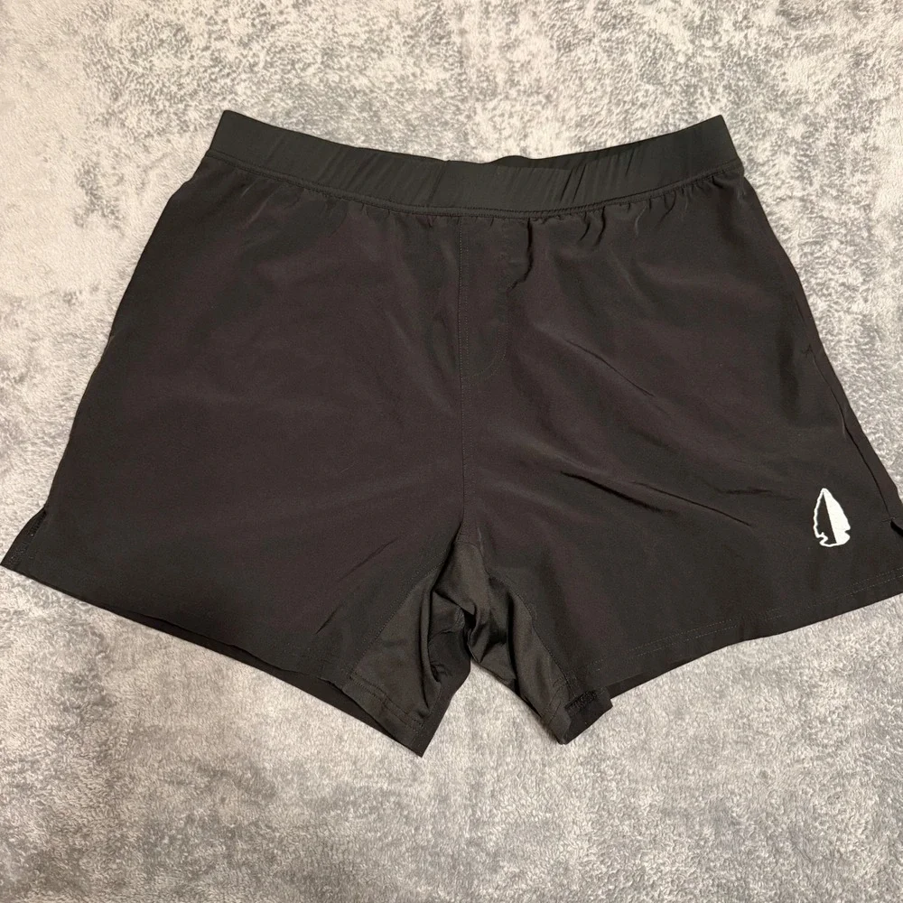 Tachhuntfish Men's Black THF Athletic Gym‎ Training Shorts 3XL